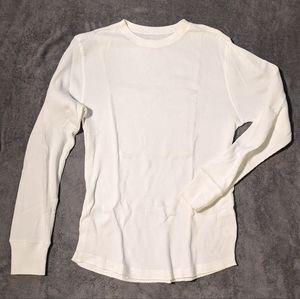 White Long Sleeve Crew Neck